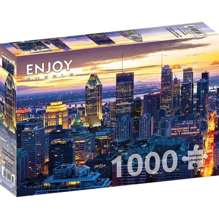 Enjoy Montreal Skyline by Night Canada 1000pc Jigsaw Puzzle