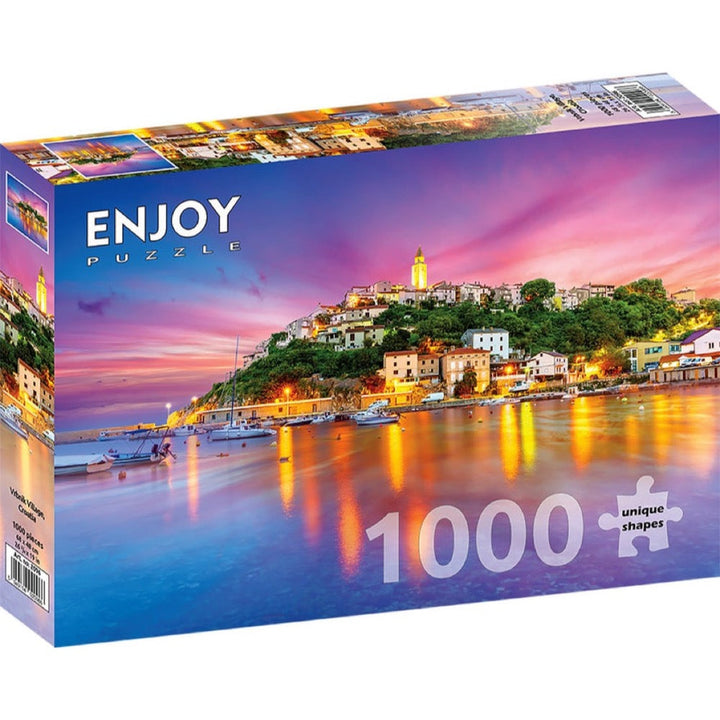 Enjoy Vrbnik Village Croatia 1000pc Jigsaw Puzzle