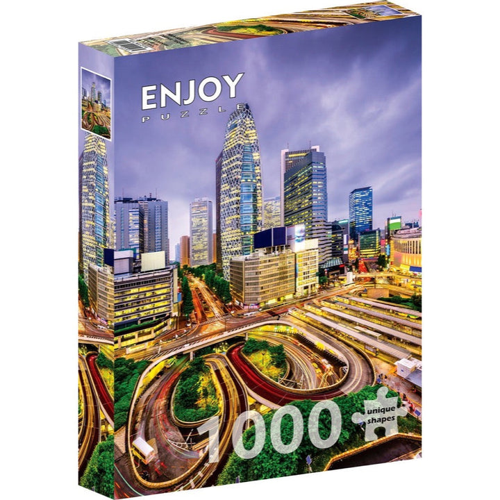 Enjoy Nishi-Shinjuku District Tokyo 1000pc Jigsaw Puzzle