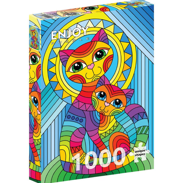 Enjoy Inseparable Cat and Kitten 1000pc Jigsaw Puzzle