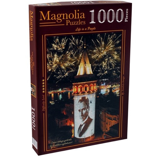 Magnolia Puzzle 1923 Galata Turk Kulesi Galata Turk Tower 1000pc Jigsaw Puzzle