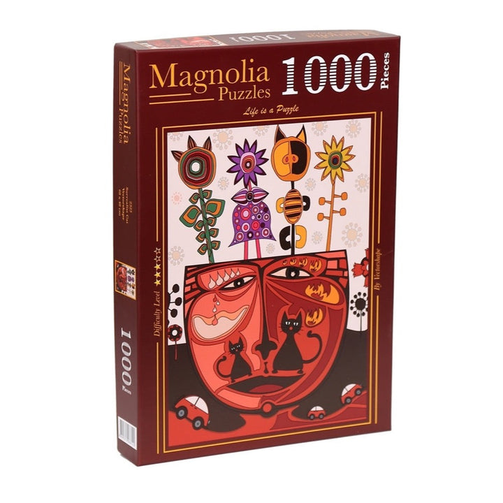 Magnolia Puzzle 2323 Surrealist Cat 1000pc Jigsaw Puzzle