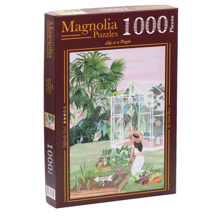 Magnolia Puzzle 3421 Green Living Sarah Reyes Special Edition 1000pc Jigsaw Puzzle