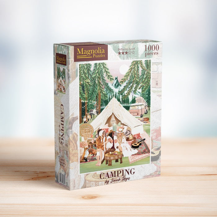 Magnolia 3424 Camping Sarah Reyes Special Edition 1000pc Jigsaw Puzzle