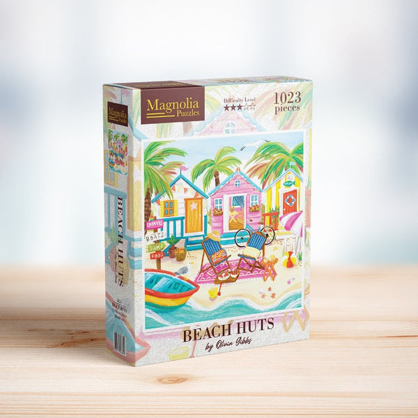 Magnolia 3474 Beach Huts Olivia Gibbs Special Edition 1000pc Jigsaw Puzzle