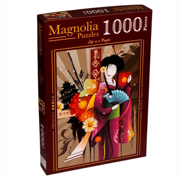 Magnolia Puzzle 3501 Geisha 1000pc Jigsaw Puzzle