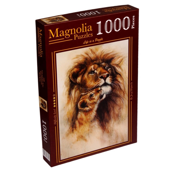 Magnolia Puzzle 3508 Lion and Her Baby 1000pc Jigsaw Puzzle