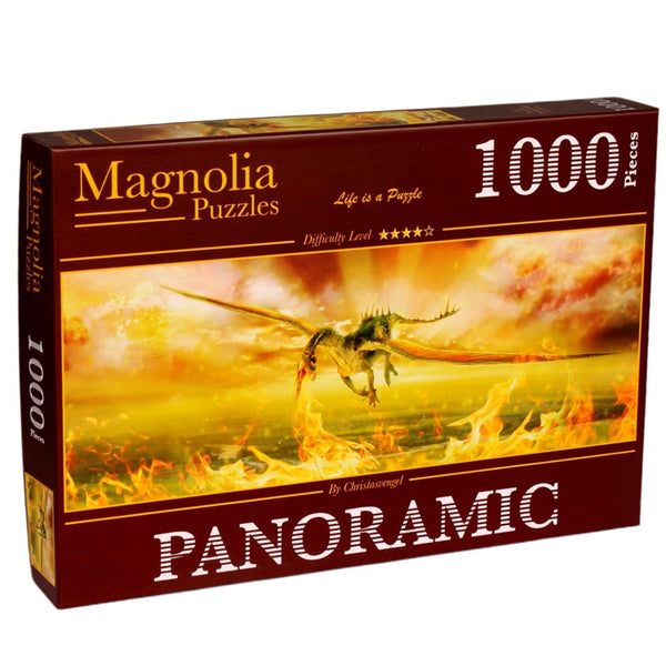 Magnolia Puzzle 3524 Firedrake Panoramic 1000pc Jigsaw Puzzle