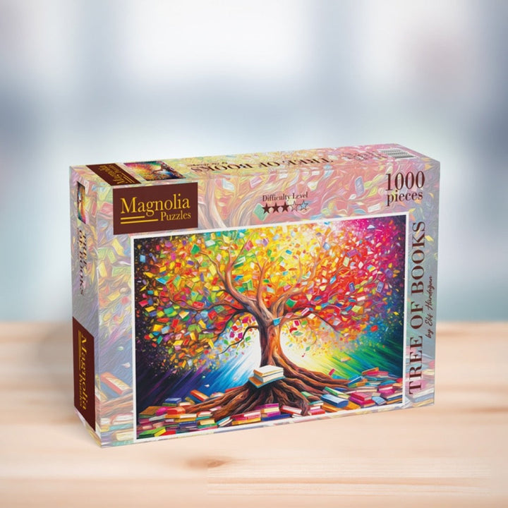 Magnolia 8611 Tree of Books Elif Hurdogan Special Edition 1000pc Jigsaw Puzzle