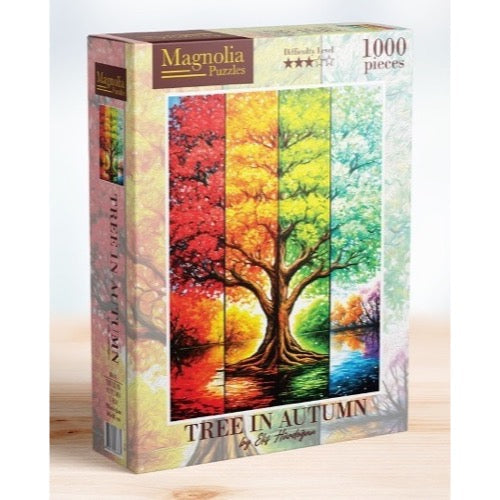 Magnolia 8614 Tree in Autumn Elif Hurdogan Special Edition 1000pc Jigsaw Puzzle