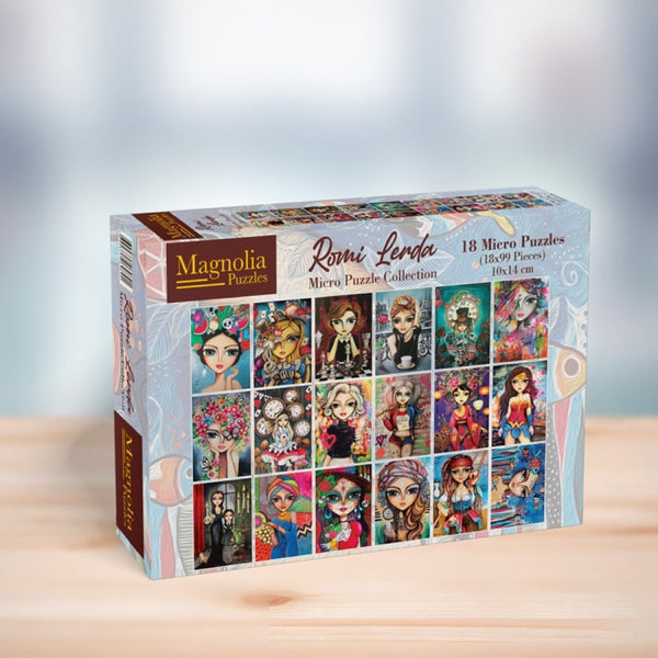 Magnolia Romi Lerda Box Set 18 x Micro Puzzles