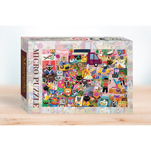 Magnolia Cat Crowd Micro Jigsaw Puzzle