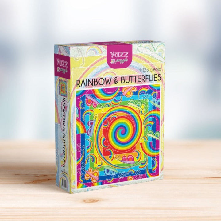 Yazz Puzzle 3803 Rainbow and Butterflies 1023pc Jigsaw Puzzle