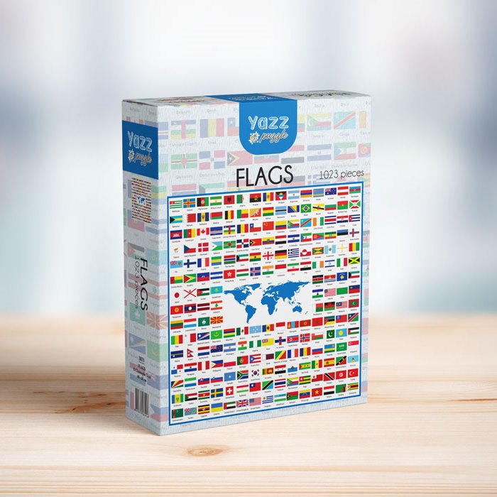 Yazz Puzzle 3871 Flags 1023pc Jigsaw Puzzle